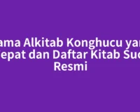 Nama Alkitab Konghucu yang Tepat dan Daftar Kitab Suci Resmi